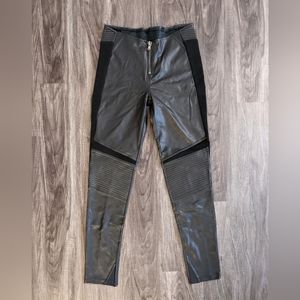 H&M Trish Summerville The Girl with the Dragon Tattoo Pleather Leggings
